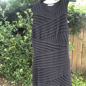 Calvin Klein Textured Black Mini Dress